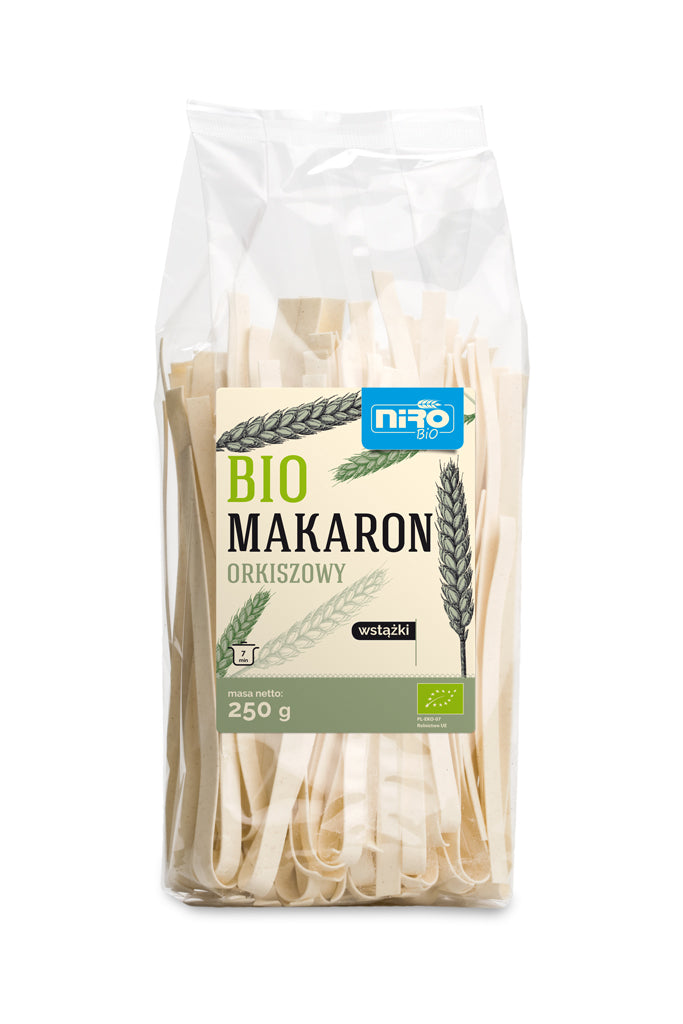 MAKARON (ORKISZOWY) WSTĄŻKI BIO 250 g - NIRO-0