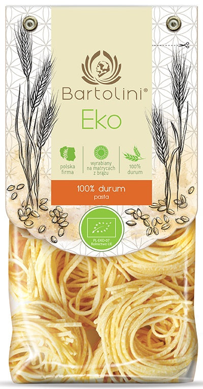 MAKARON (SEMOLINOWY) GNIAZDA SPAGHETTI ALLA CHITARRA BIO 250 g - BARTOLINI-0