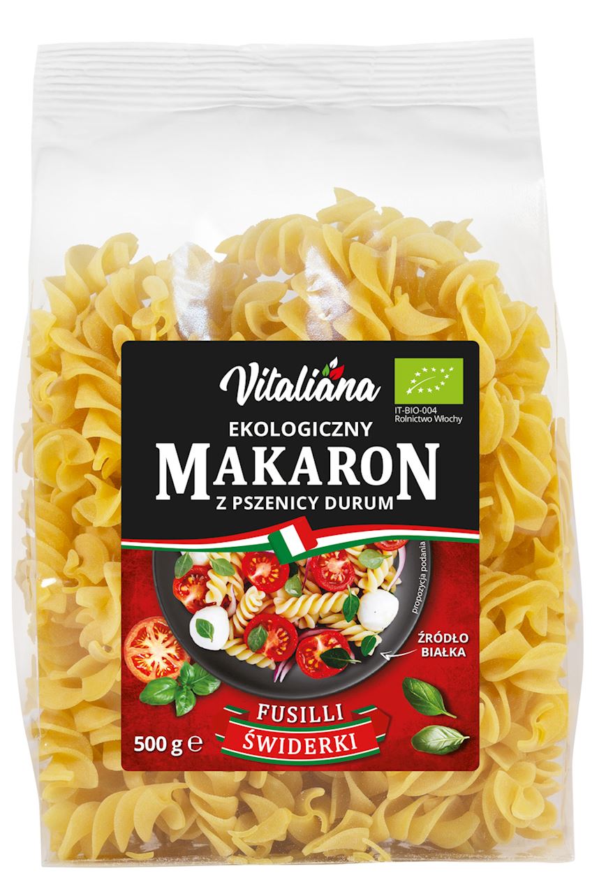 MAKARON (Z PSZENICY DURUM) FUSILLI BIO 500 g - VITALIANA-0