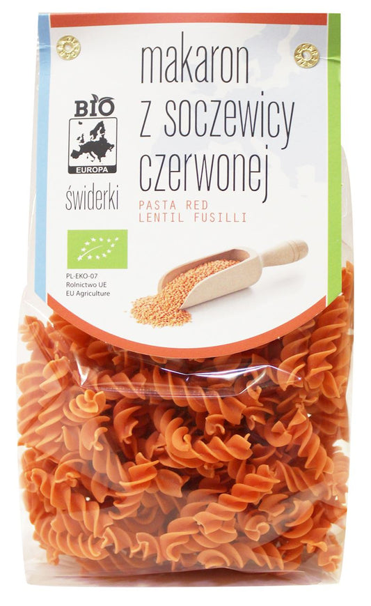 MAKARON (Z SOCZEWICY CZERWONEJ) ŚWIDERKI BIO 250 g - BIO PLANET-0