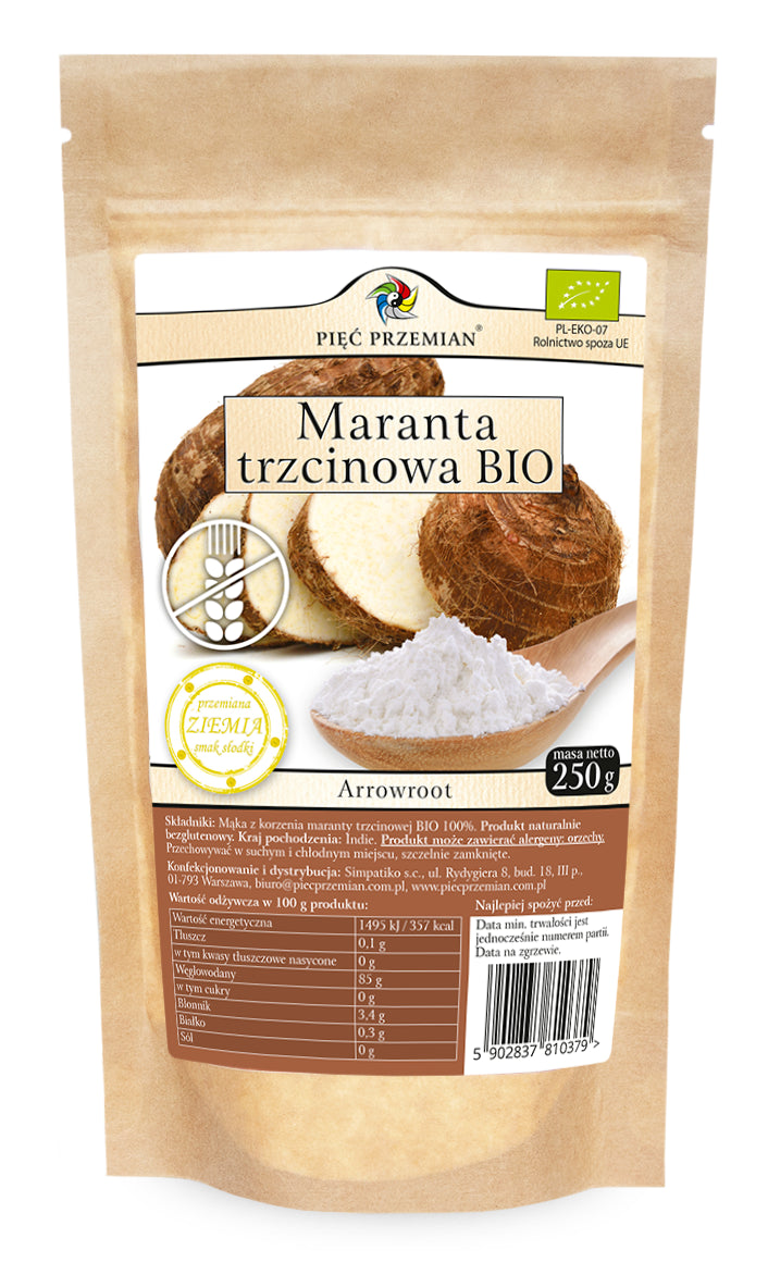 MARANTA TRZCINOWA BEZGLUTENOWA BIO 250 g - PIĘĆ PRZEMIAN-0