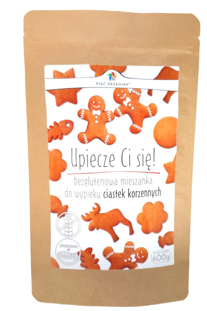 MIESZANKA DO WYPIEKU CIASTEK KORZENNYCH BEZGLUTENOWA 600 g - PIĘĆ PRZEMIAN (PRODUKT SEZONOWY)-0