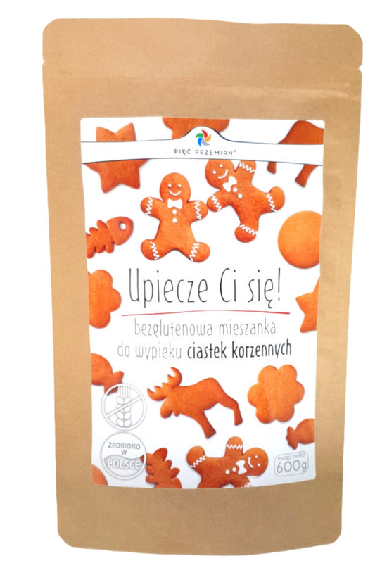 MIESZANKA DO WYPIEKU CIASTEK KORZENNYCH BEZGLUTENOWA 600 g - PIĘĆ PRZEMIAN (PRODUKT SEZONOWY)-0