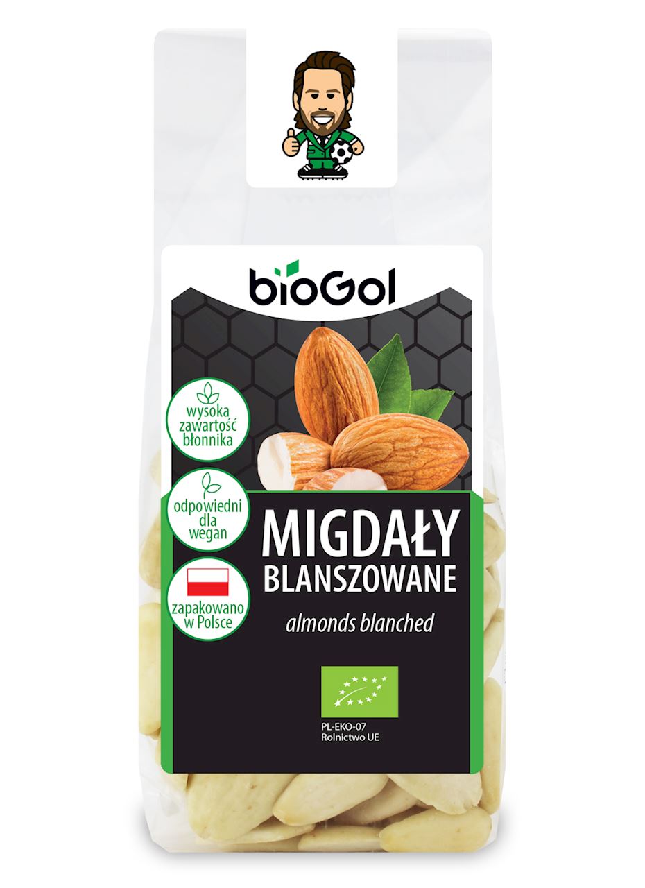 MIGDAŁY BLANSZOWANE BIO 100 g - BIOGOL-0