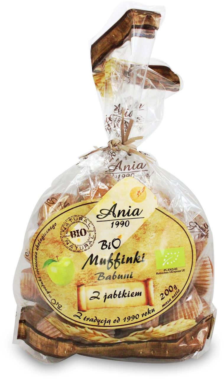 MUFFINKI BABUNI Z JABŁKIEM BIO 200 g - BIO ANIA-0