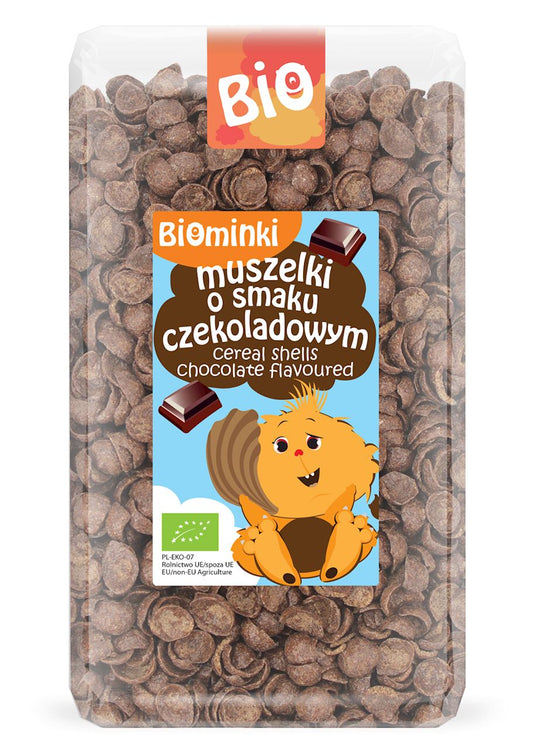 MUSZELKI O SMAKU CZEKOLADOWYM BIO 300 g - BIOMINKI-0