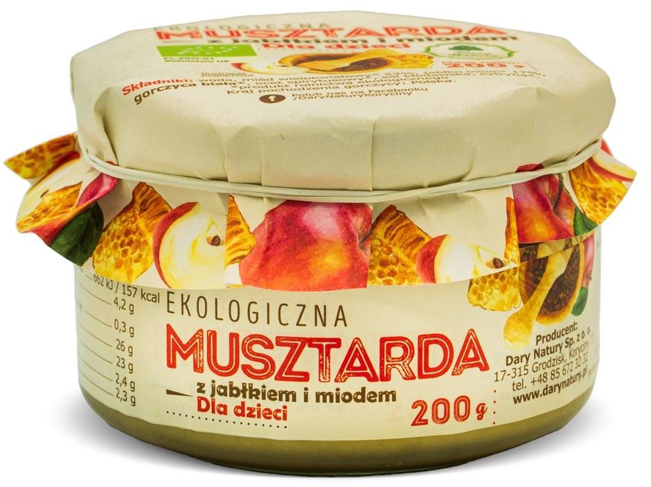 MUSZTARDA DLA DZIECI BIO 200 g - DARY NATURY-0