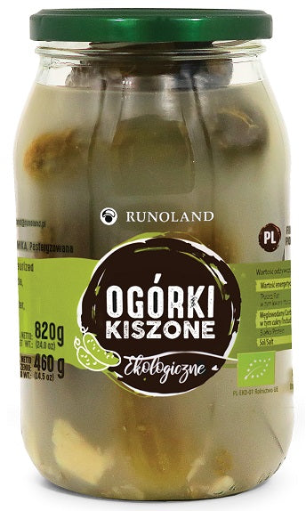 OGÓRKI KISZONE MAŁOSOLNE BIO 820 g (460 g) - RUNOLAND-0