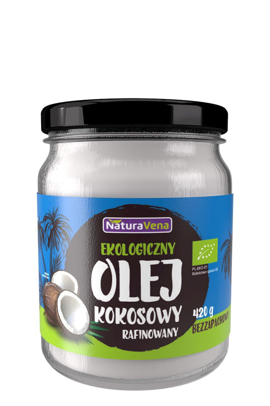 OLEJ KOKOSOWY BEZWONNY BIO 420 g - NATURAVENA-0