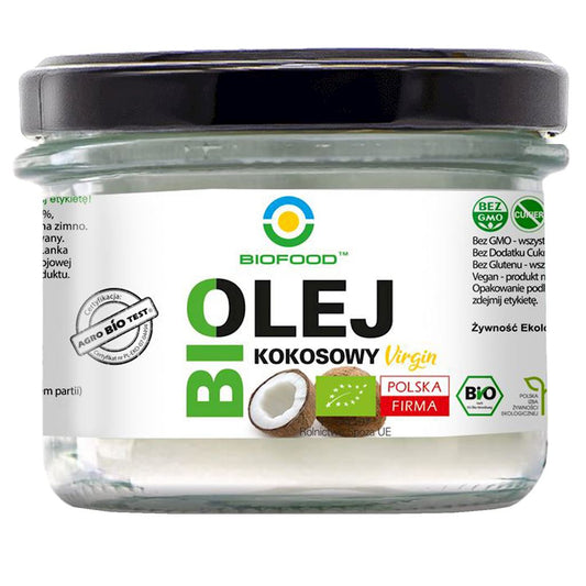 OLEJ KOKOSOWY VIRGIN BIO 180 ml - BIO FOOD-0