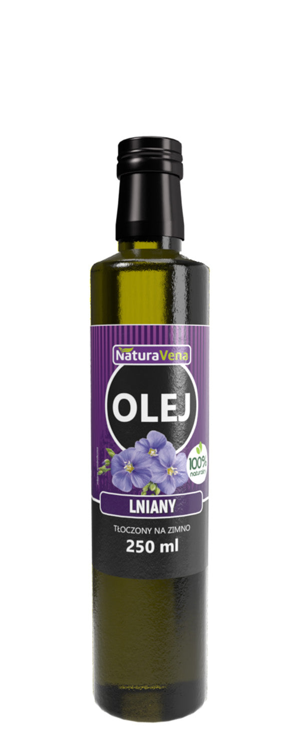 OLEJ LNIANY TŁOCZONY NA ZIMNO 250 ml - NATURAVENA-0