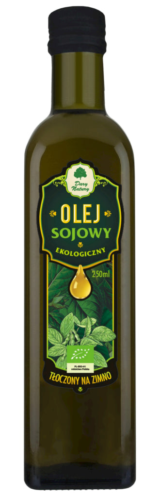 OLEJ SOJOWY TŁOCZONY NA ZIMNO BIO 250 ml - DARY NATURY-0