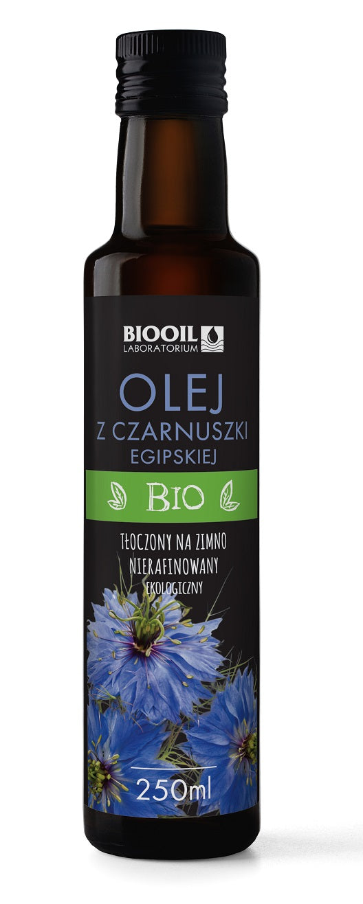 OLEJ Z CZARNUSZKI EGIPSKIEJ TŁOCZONY NA ZIMNO BIO 250 ml - BIOOIL-0