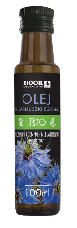 OLEJ Z CZARNUSZKI EGIPSKIEJ TŁOCZONY NA ZIMNO BIO 100 ml - BIOOIL-0