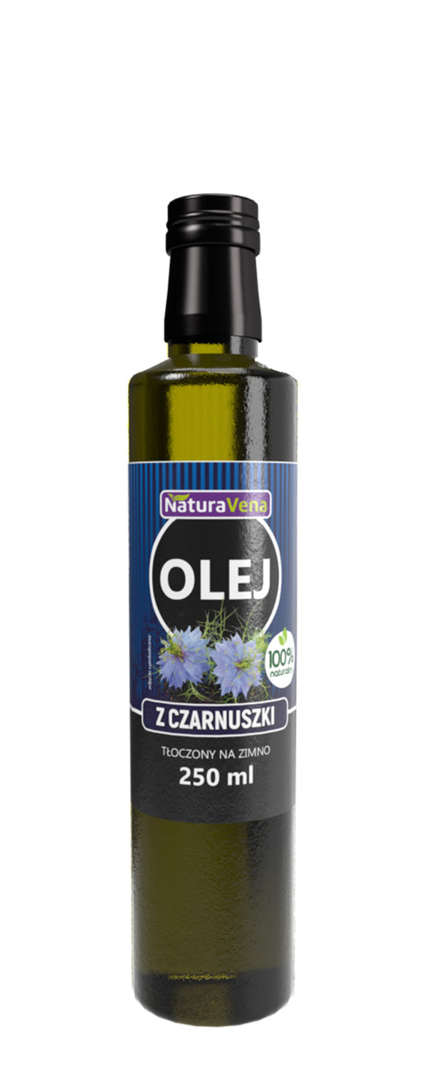 OLEJ Z CZARNUSZKI TŁOCZONY NA ZIMNO 250 ml - NATURAVENA-0