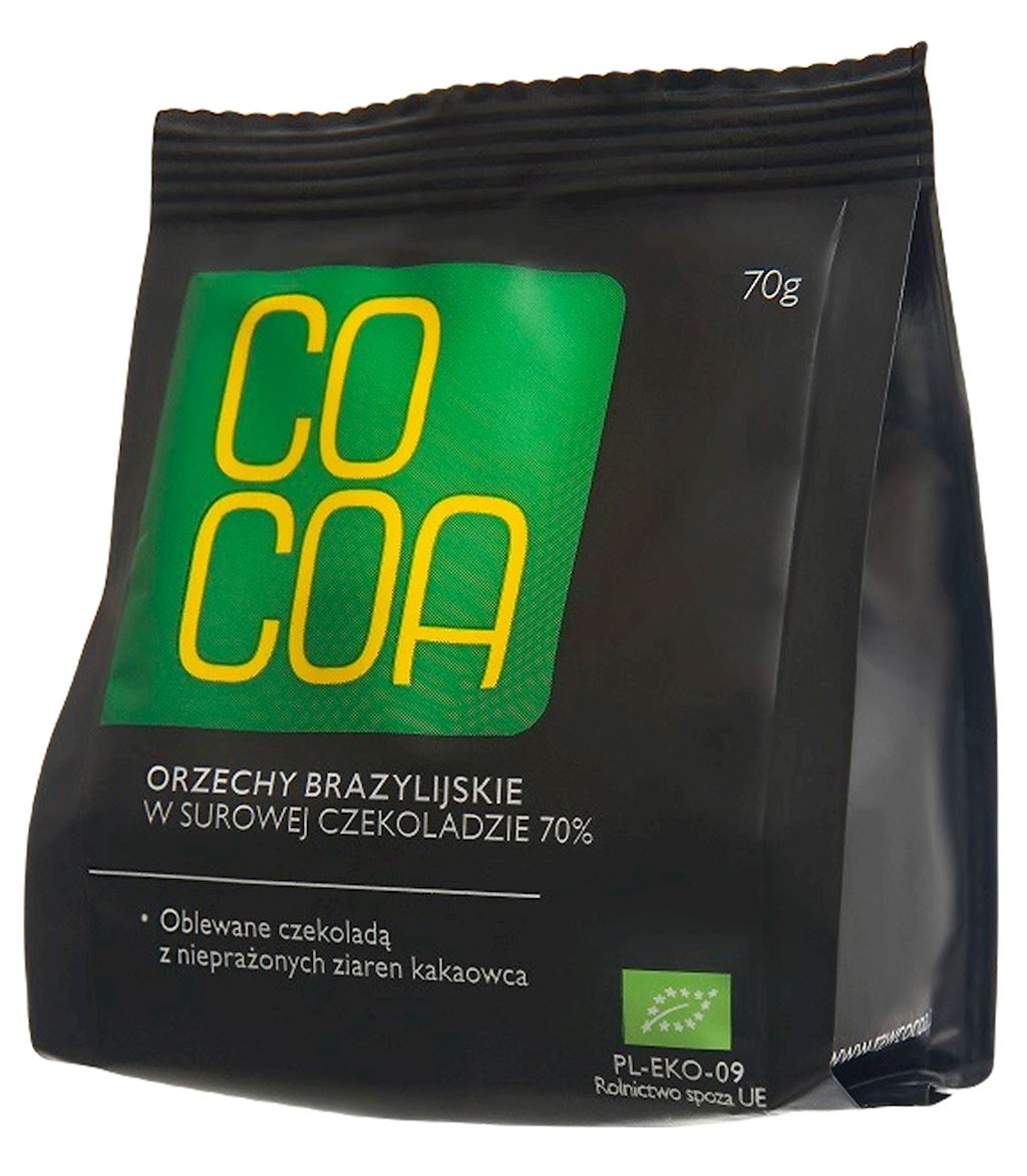 ORZECHY BRAZYLIJSKIE W SUROWEJ CZEKOLADZIE BIO 70 g - COCOA-0