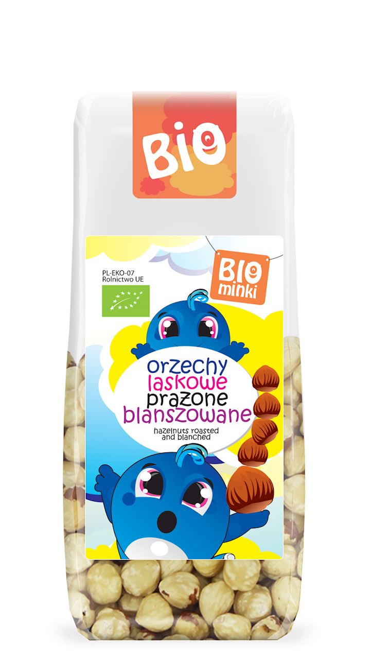 ORZECHY LASKOWE PRAŻONE BLANSZOWANE BIO 100 g - BIOMINKI-0