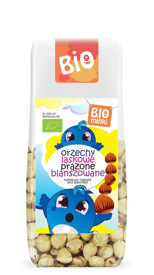 ORZECHY LASKOWE PRAŻONE BLANSZOWANE BIO 100 g - BIOMINKI-0