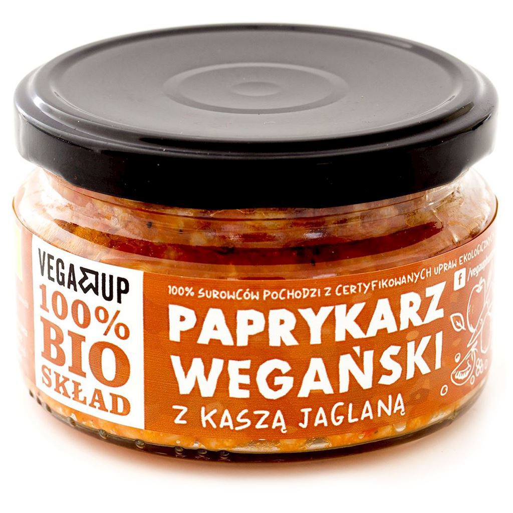 PAPRYKARZ WEGAŃSKI Z KASZĄ JAGLANĄ BIO 190 g - VEGA UP-0