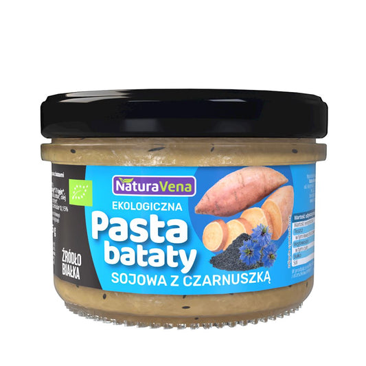 PASTA SOJOWA Z BATATAMI I CZARNUSZKĄ BIO 185 g - NATURAVENA-0