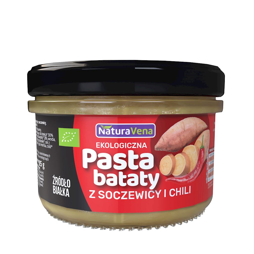 PASTA Z BATATÓW Z SOCZEWICĄ I CHILI BIO 185 g - NATURAVENA-0