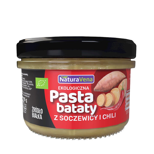 PASTA Z BATATÓW Z SOCZEWICĄ I CHILI BIO 185 g - NATURAVENA-0