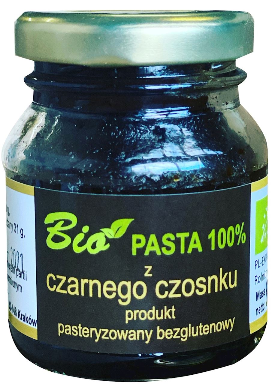 PASTA Z CZARNEGO CZOSNKU BEZGLUTENOWA BIO 80 g - PRZETWORY Z NATURY-0