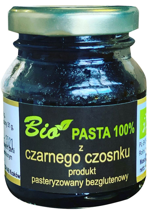 PASTA Z CZARNEGO CZOSNKU BEZGLUTENOWA BIO 80 g - PRZETWORY Z NATURY-0