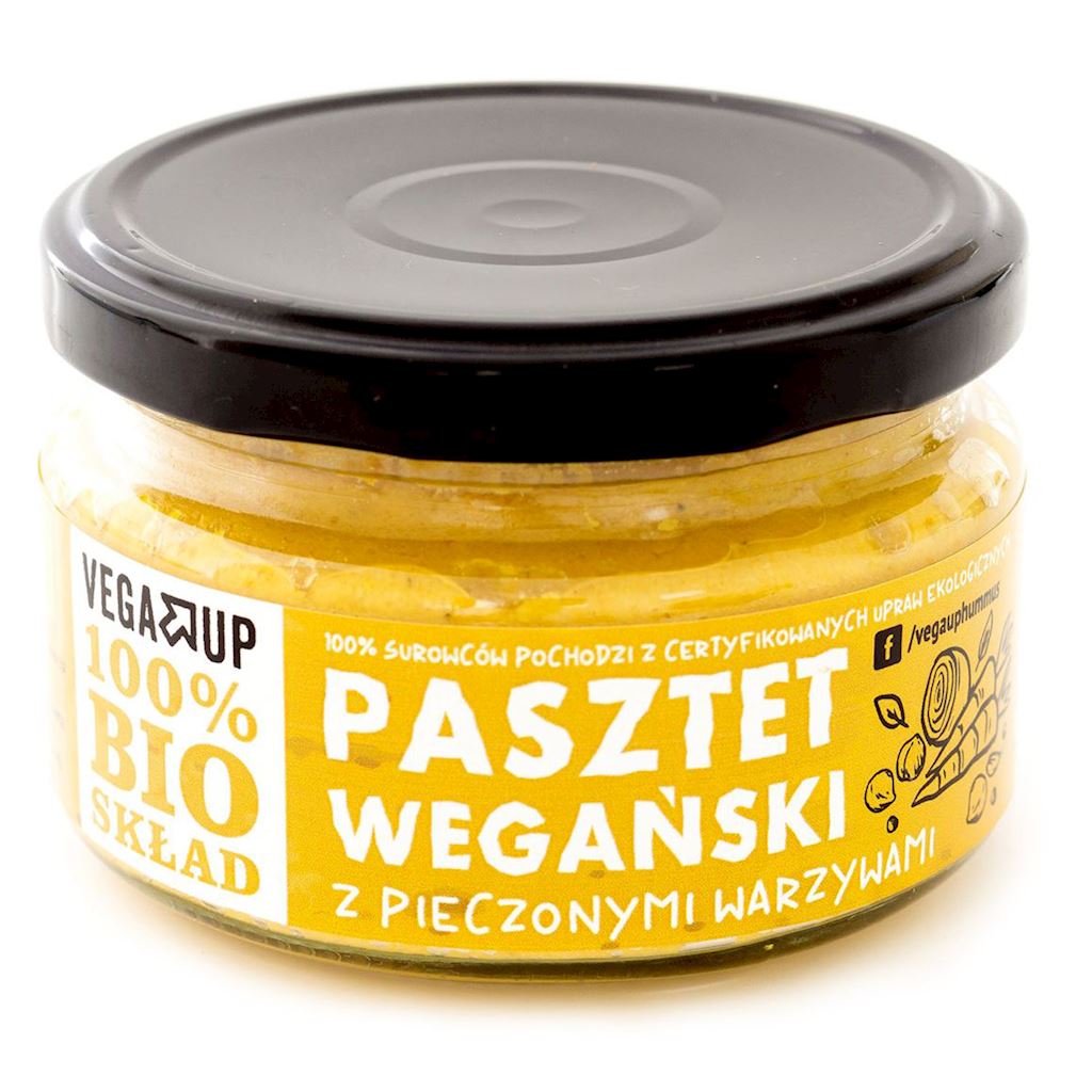 PASZTET WEGAŃSKI Z PIECZONYMI WARZYWAMI BIO 190 g - VEGA UP-0