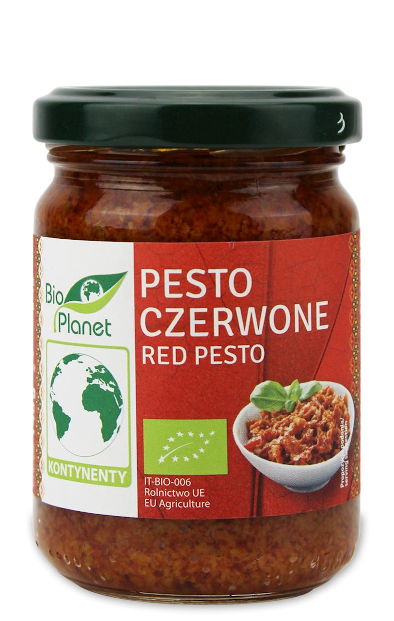 PESTO CZERWONE BIO 140 g - BIO PLANET-0