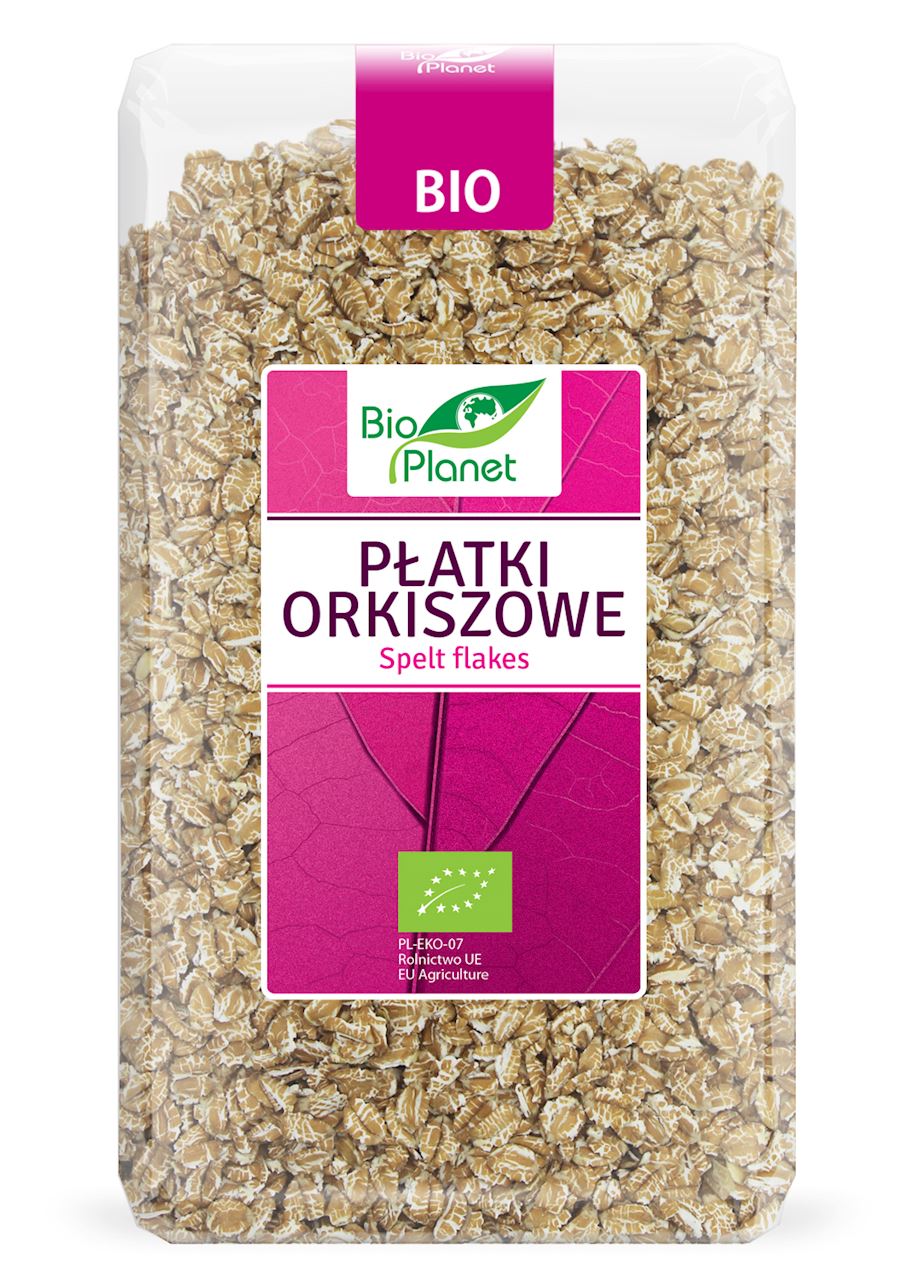 PŁATKI ORKISZOWE BIO 600 g - BIO PLANET-0