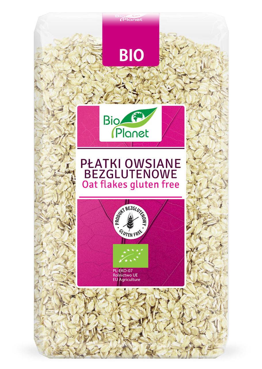 PŁATKI OWSIANE BEZGLUTENOWE BIO 600 g - BIO PLANET-0