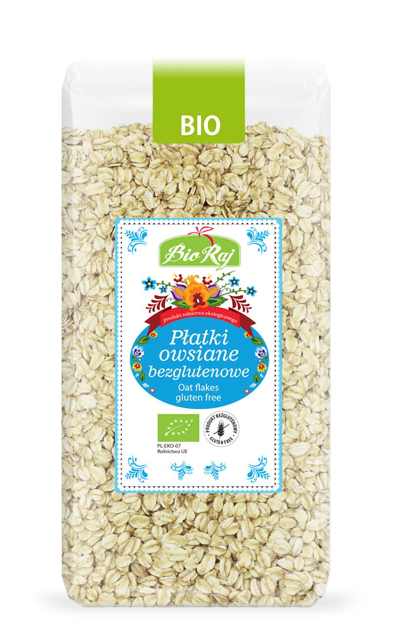 PŁATKI OWSIANE BEZGLUTENOWE BIO 350 g - BIO RAJ-0