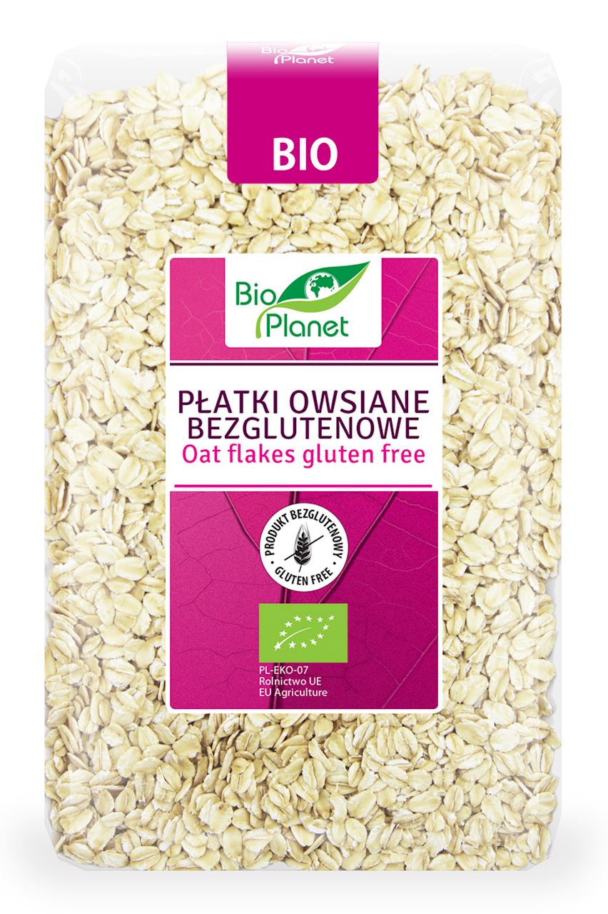 PŁATKI OWSIANE BEZGLUTENOWE BIO 1 kg - BIO PLANET-0