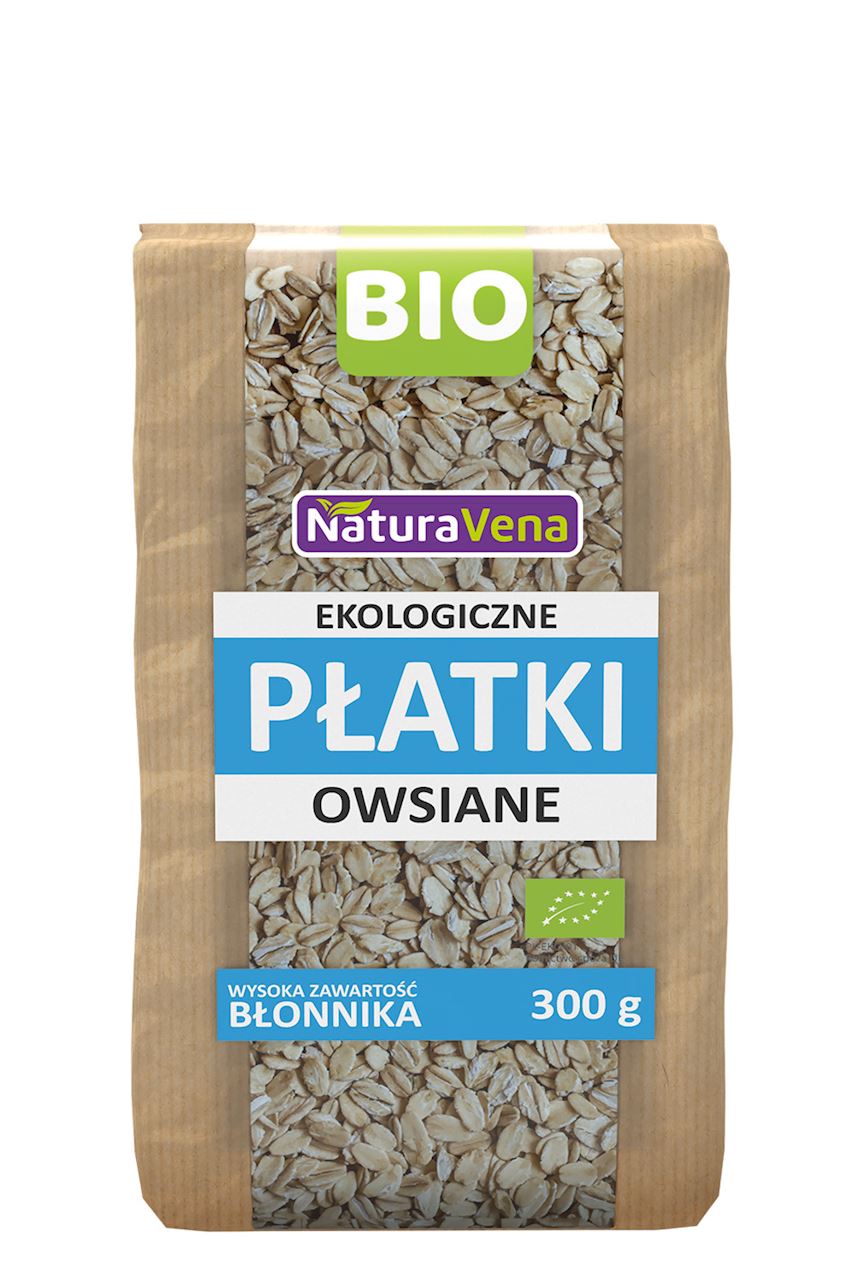 PŁATKI OWSIANE BIO 300 g - NATURAVENA-0