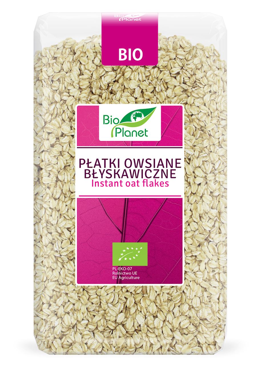 PŁATKI OWSIANE BŁYSKAWICZNE BIO 600 g - BIO PLANET-0