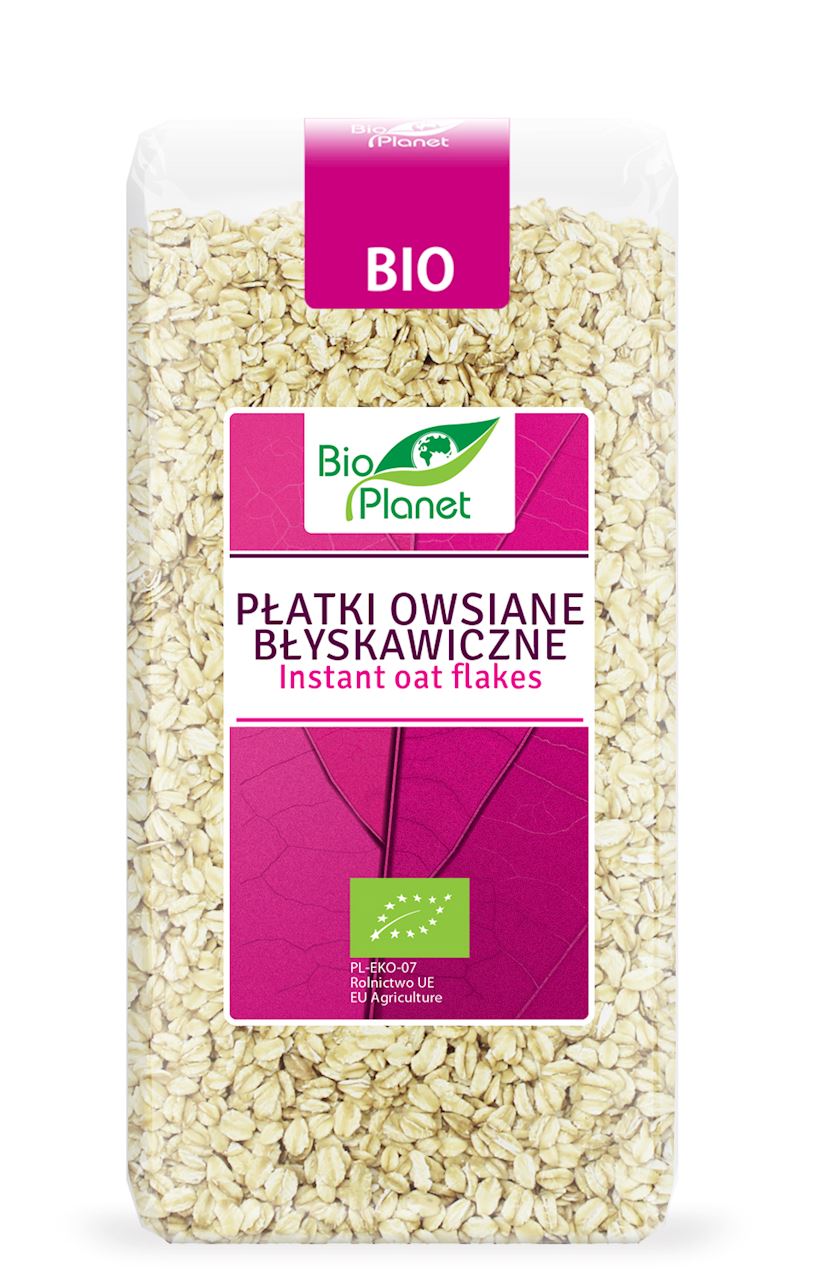 PŁATKI OWSIANE BŁYSKAWICZNE BIO 300 g - BIO PLANET-0