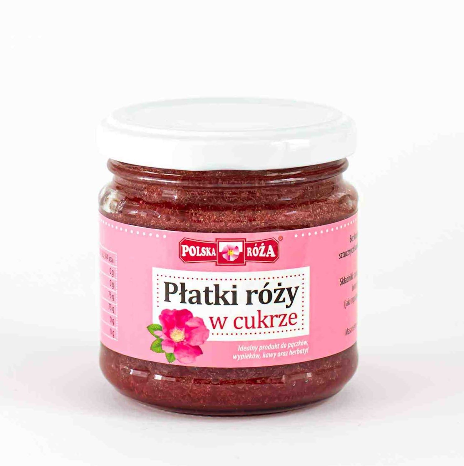 PŁATKI RÓŻY W CUKRZE 220 g - POLSKA RÓŻA-0