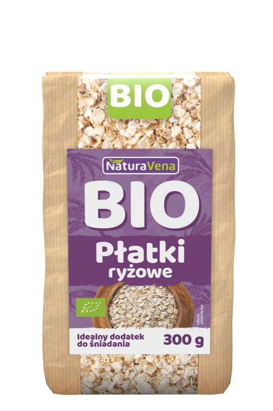 PŁATKI RYŻOWE BIO 300 g - NATURAVENA-0