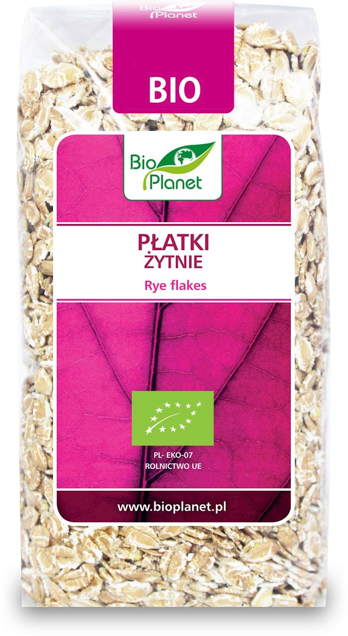 PŁATKI ŻYTNIE BIO 300 g - BIO PLANET-0