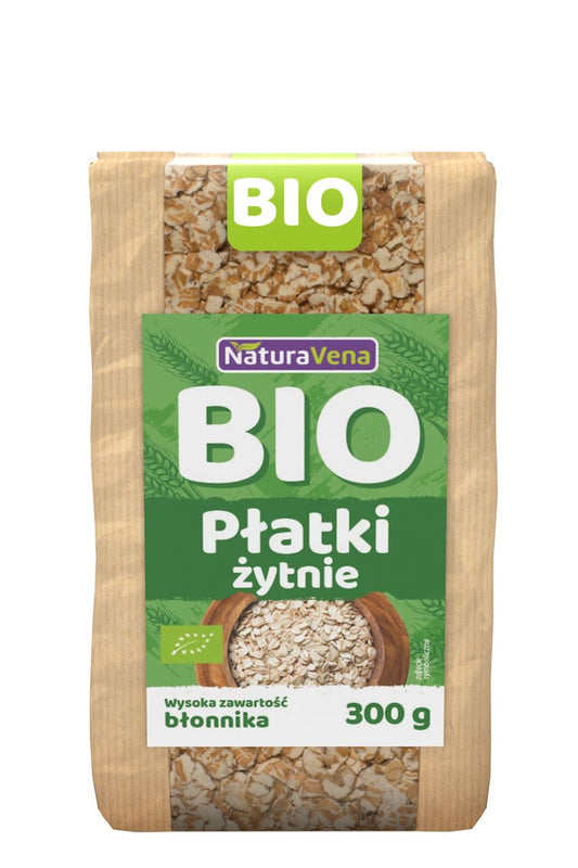 PŁATKI ŻYTNIE BIO 300 g - NATURAVENA-0