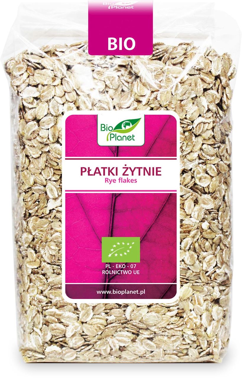 PŁATKI ŻYTNIE BIO 600 g - BIO PLANET-0