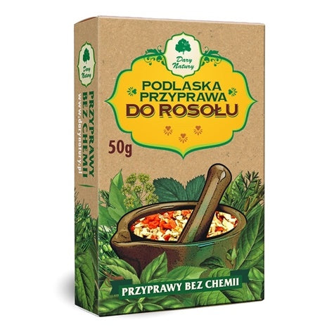 PODLASKA PRZYPRAWA DO ROSOŁU BEZGLUTENOWA 50 g - DARY NATURY-0