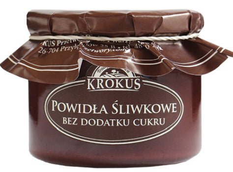 POWIDŁA ŚLIWKOWE BEZ DODATKU CUKRÓW 310 g - KROKUS-0