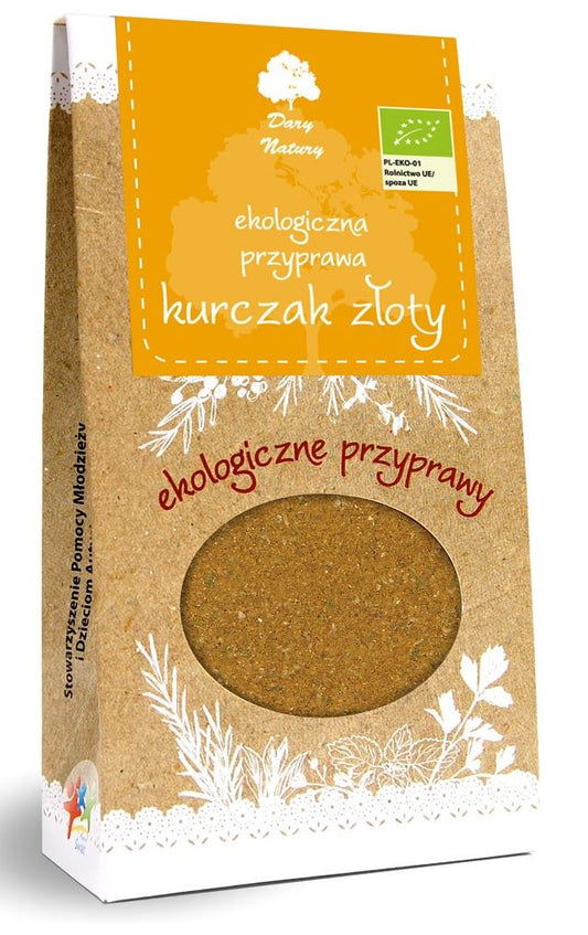 PRZYPRAWA ZŁOTY KURCZAK BIO 60 g - DARY NATURY-0