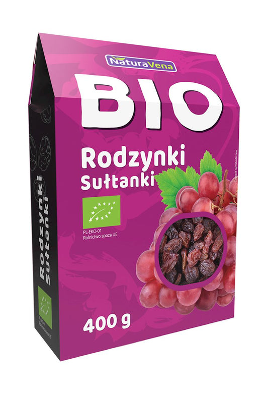 RODZYNKI SUŁTANKI BIO 400 g - NATURAVENA-0