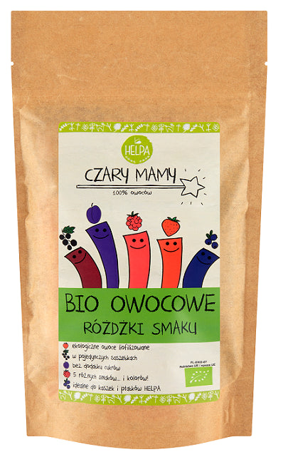 RÓŻDŻKI SMAKU OWOCOWE (LIOFILIZOWANE OWOCE) BIO (10 x 2 g) 20 g - HELPA-0