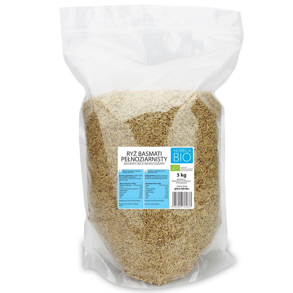 RYŻ BASMATI PEŁNOZIARNISTY BIO 5 kg - HORECA-0