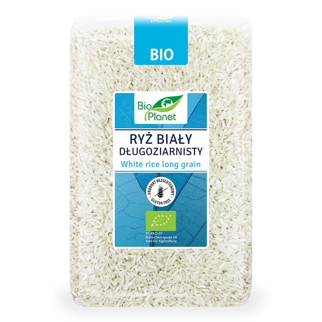 RYŻ BIAŁY DŁUGOZIARNISTY BEZGLUTENOWY BIO 1 kg - BIO PLANET-0