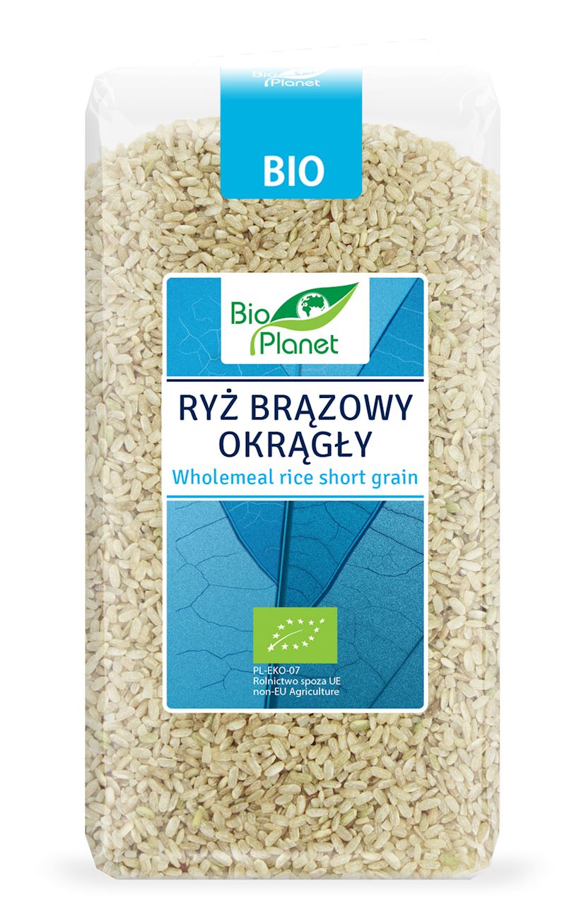 RYŻ BRĄZOWY OKRĄGŁY BIO 500 g - BIO PLANET-0